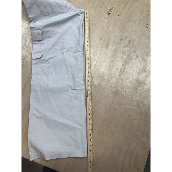 Pacsun Mid Rise Puddle Elastic Waist Cargo Pants Sz S Gray NWTs Full Length - Picture 5 of 5